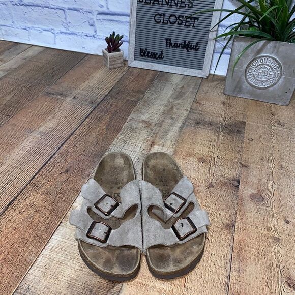 Betula Birkenstock taupe Arizona sandals 36 - Picture 1 of 12